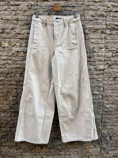 PARFOIS. Denim beige pata ancha