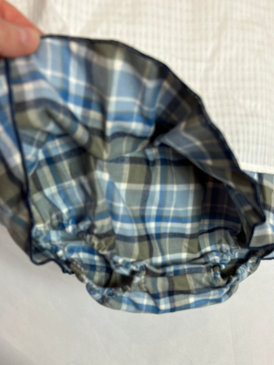 ANCAR. Vestido rana blanco camisa y abajo escocés