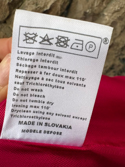 MAJE. Chaqueta fucsia textura