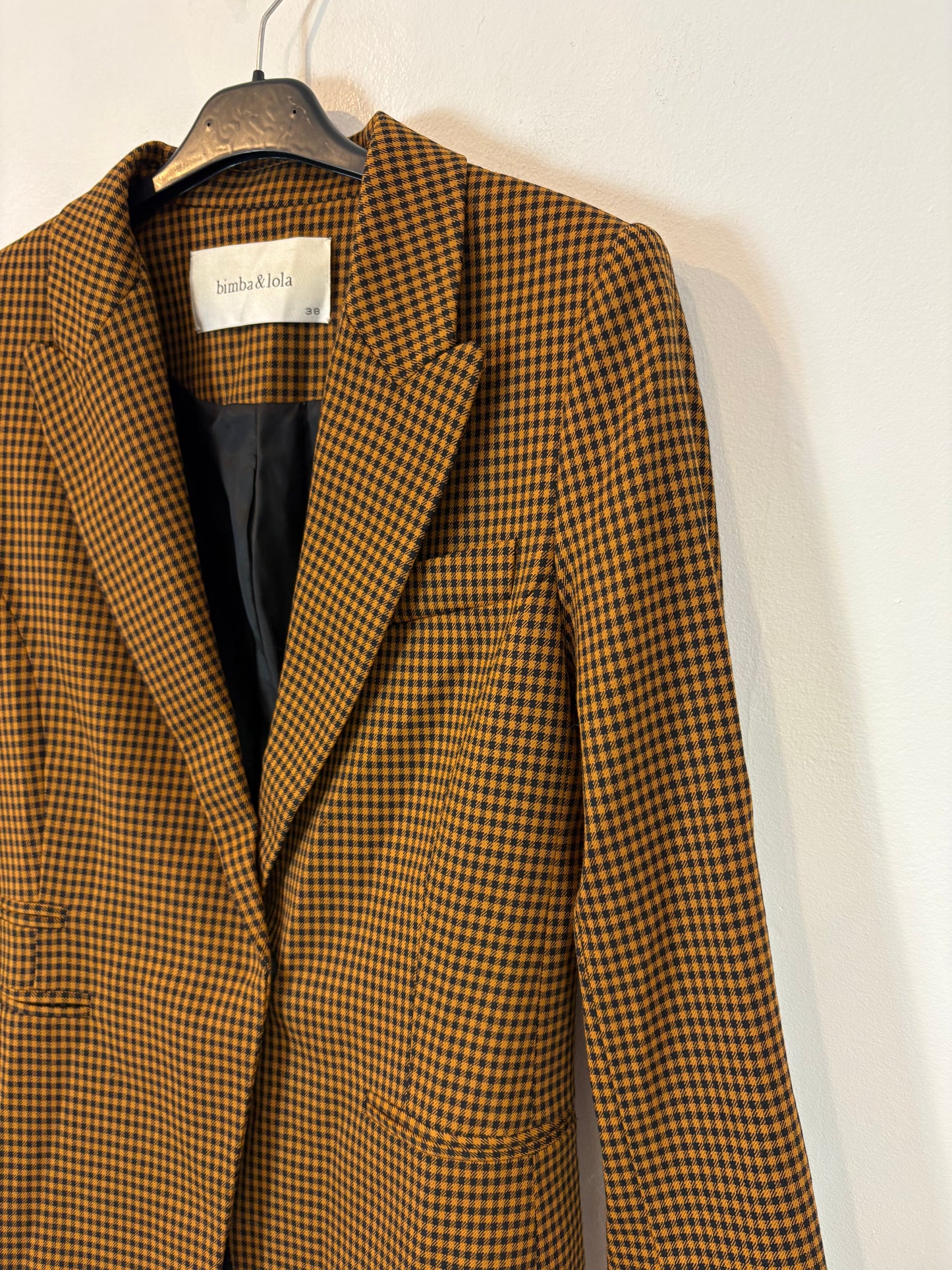 BIMBA Y LOLA. Blazer pata de gallo T.38 (S)