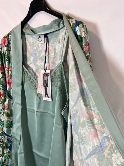 ADMAS GARDEN. Conjunto pijama estampado 3 piezas. T M/L