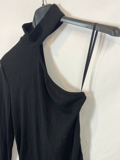 LTL STORE. black ribbed Ts bodysuit