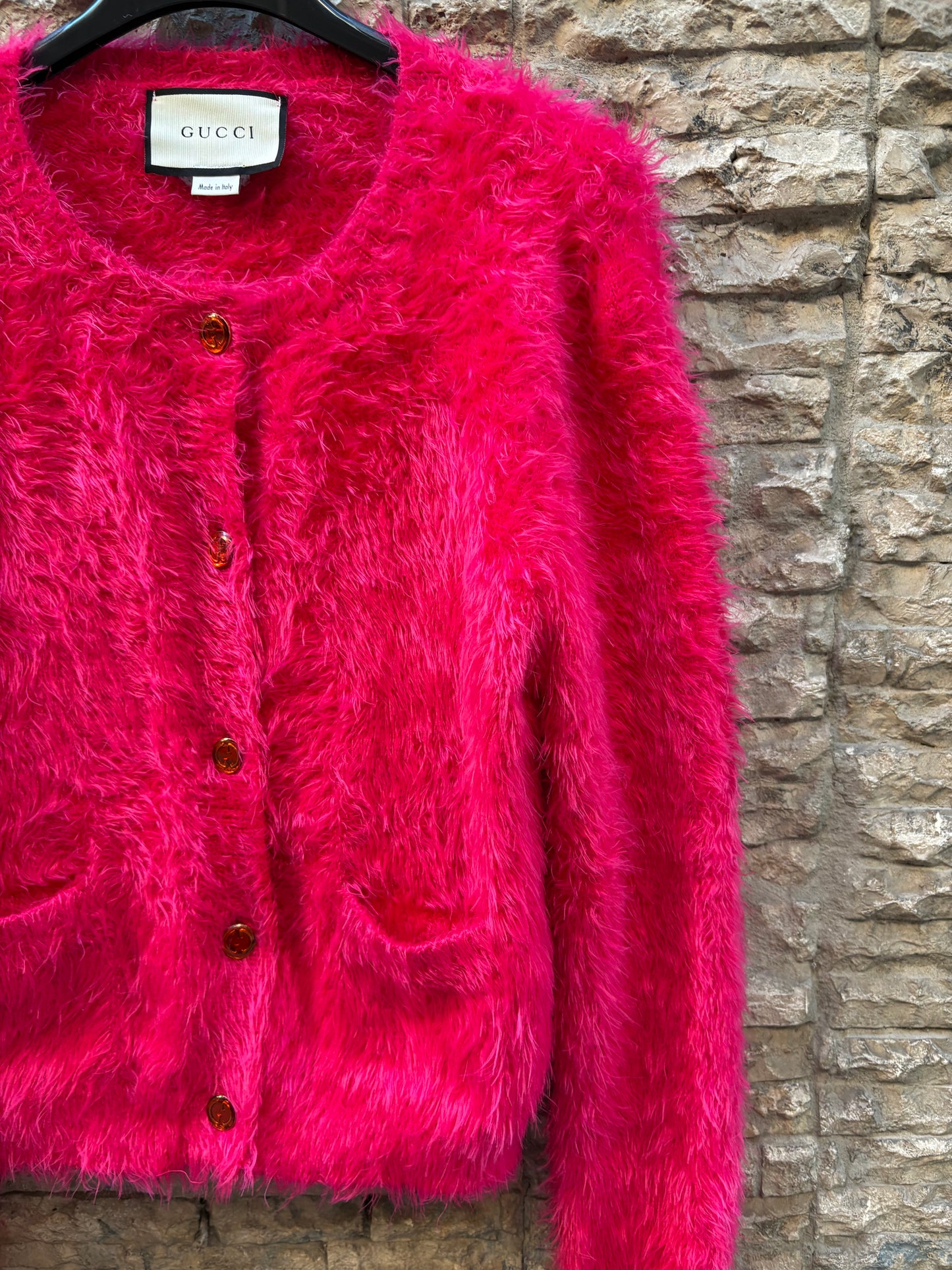 AMEÉ. Sleeveless fringed sweater S.(s)