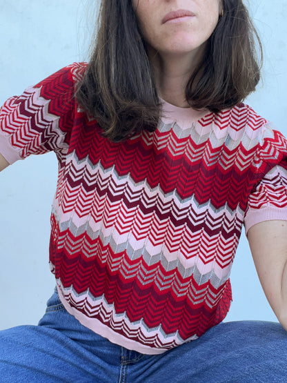 OTRAS. Top tonos rosa y rojos