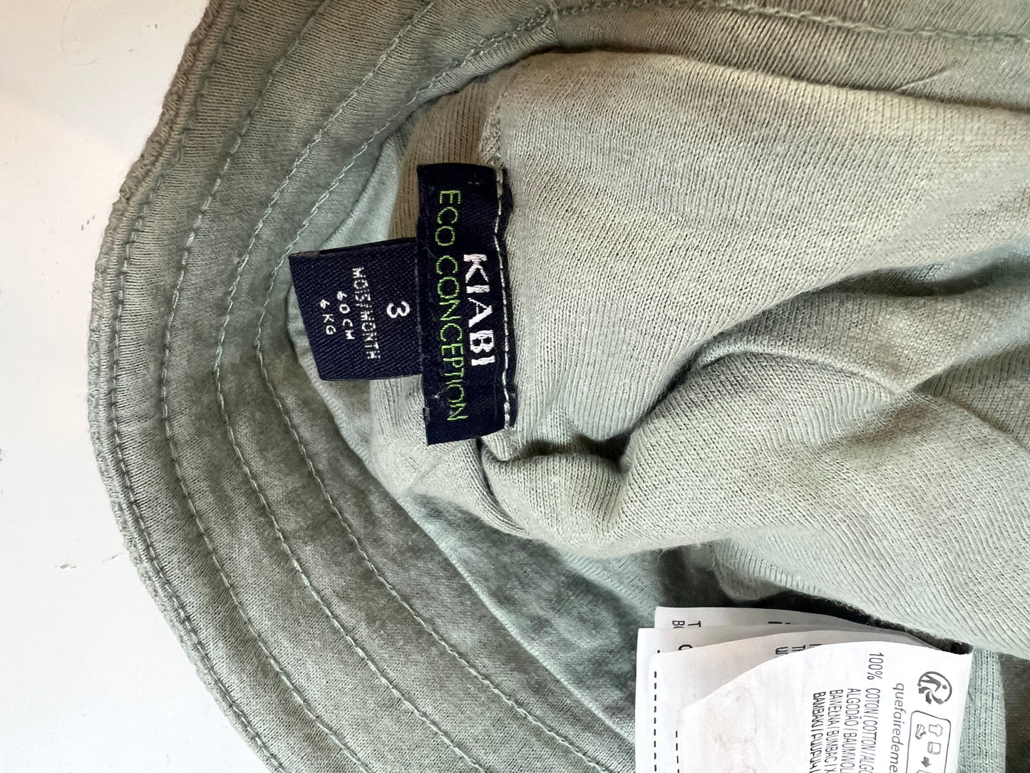 KIABI. Conjunto ranita y gorro T.3 meses