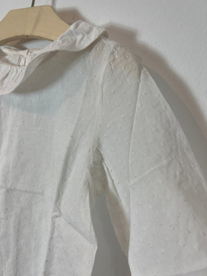 UNIT. White plumeti blouse. Size 6/7 years