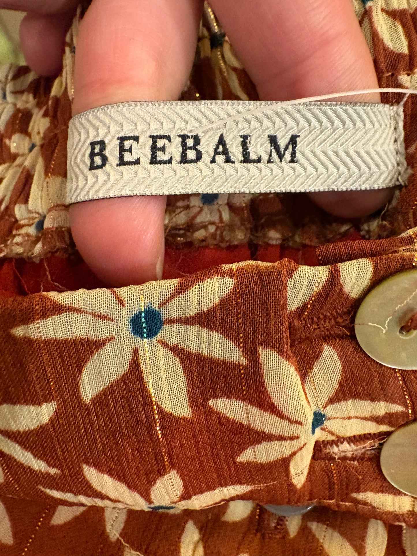 BEEBALM. flowy buttoned floral skirt T.1(s)
