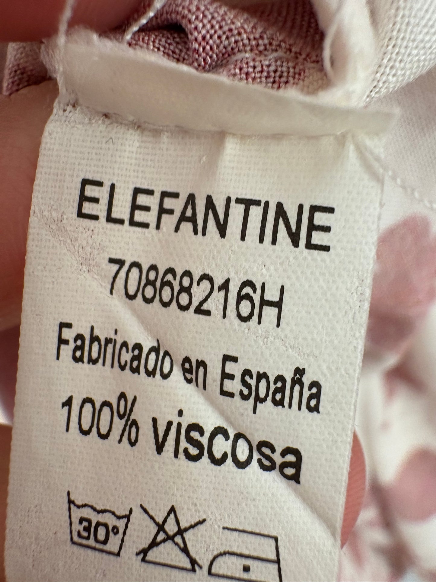ELEFANTINE. Beige blouse with ruffled neck. Yours