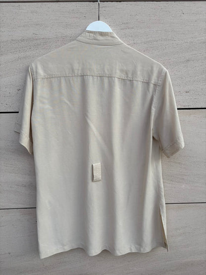 MASSIMO DUTTI. Short green skirt with pocket T.xs