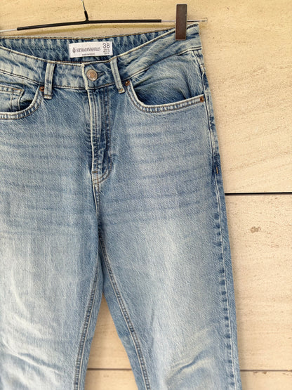 STRADIVAROUS. Denim azul claro recto