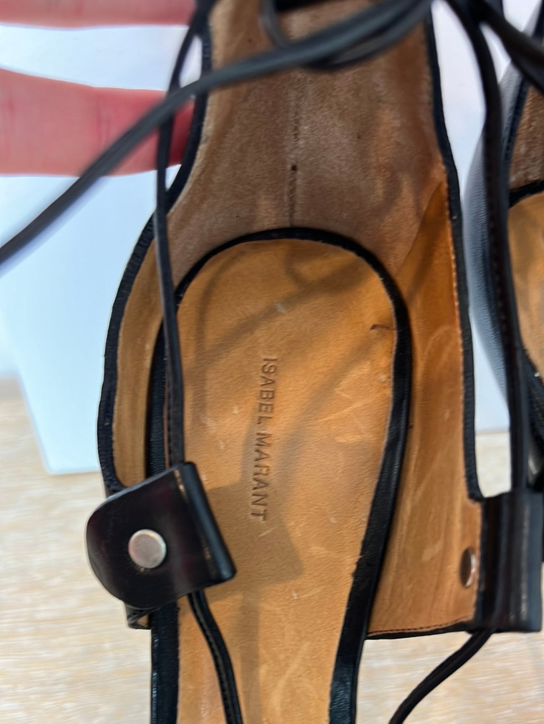 ISABEL MARANT. Sandalia negra tiras T.40