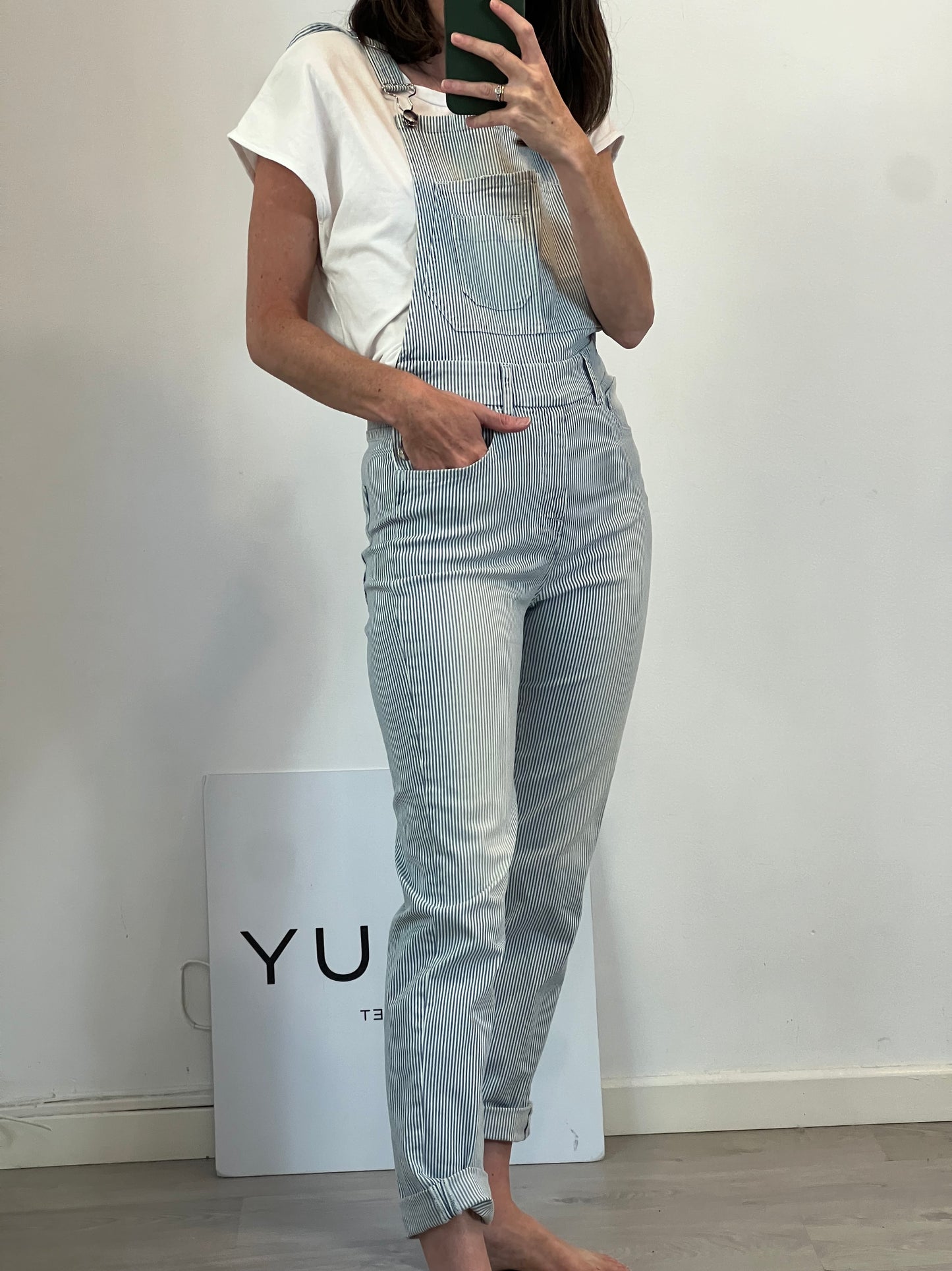 SEAFARER. Peto denim rayas T.36