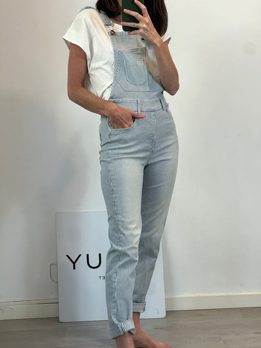 SEAFARER. Striped denim overalls T.36