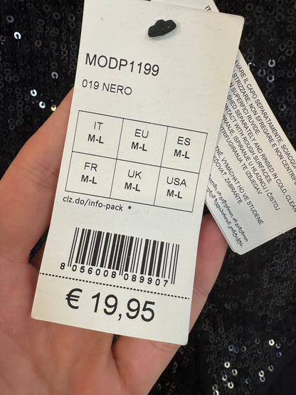 CALZEDONIA. Pantalón corto lentejuelas. T M/L