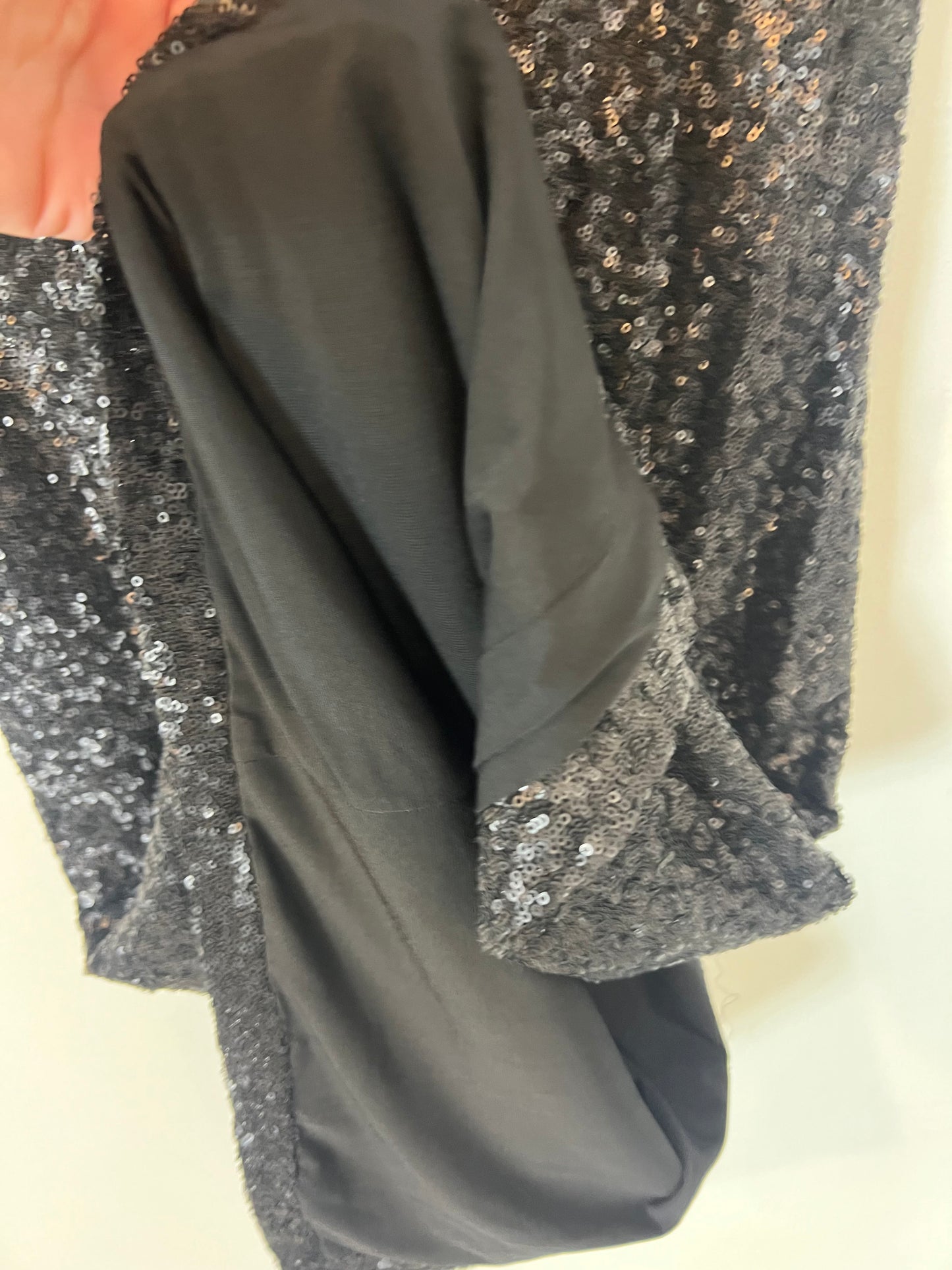 ETXART&PANNO. Falda midi lentejuelas mini abertura. T L