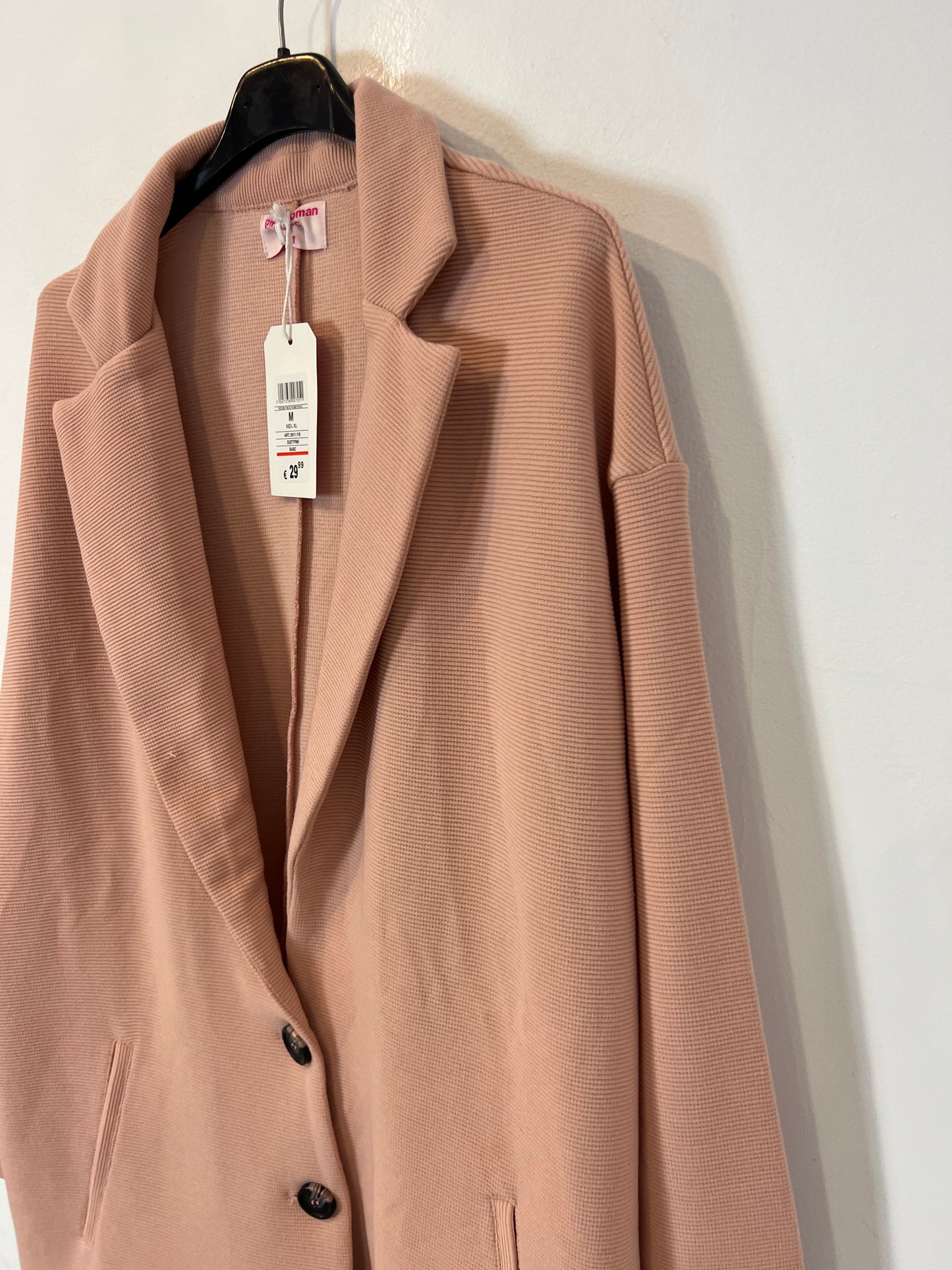 PINK WOMAN. Blazer rosa textura (2 tallas disponibles)