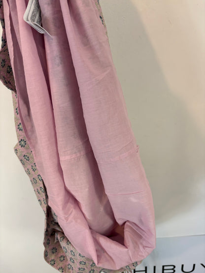 INTROPIA. Vestido midi malva estampado