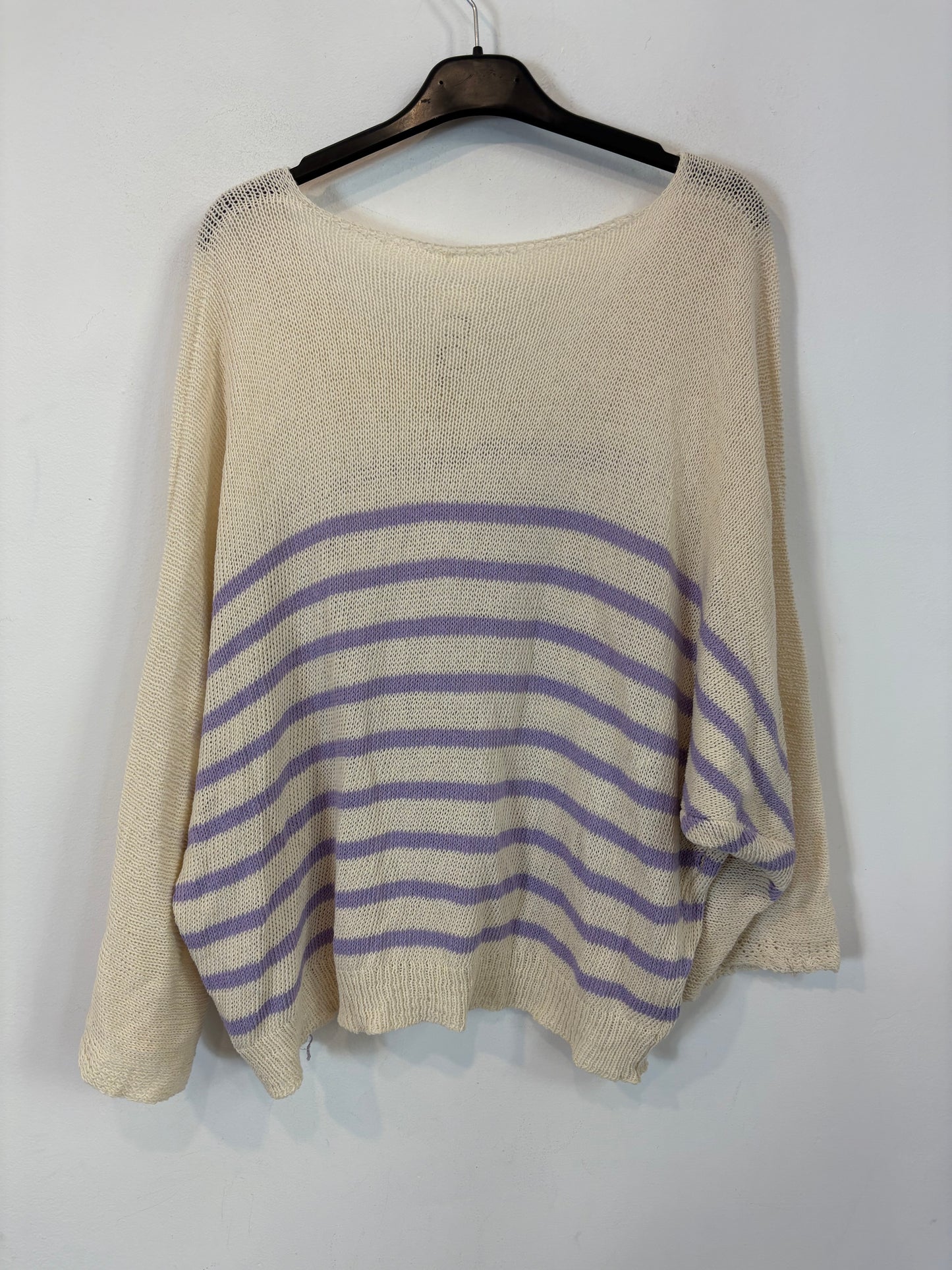OTHERS. Fine striped sweater. TS/M