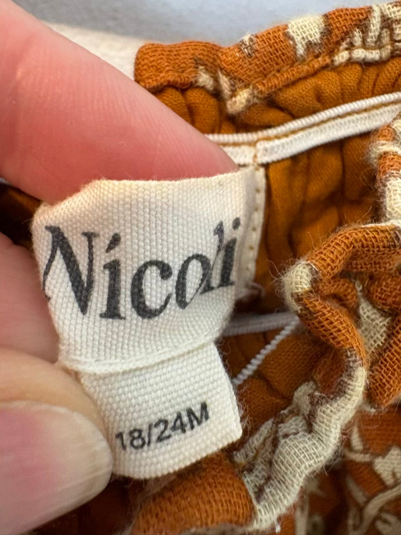 NICOLI. Culetin estampado otoñal T.18-24 meses