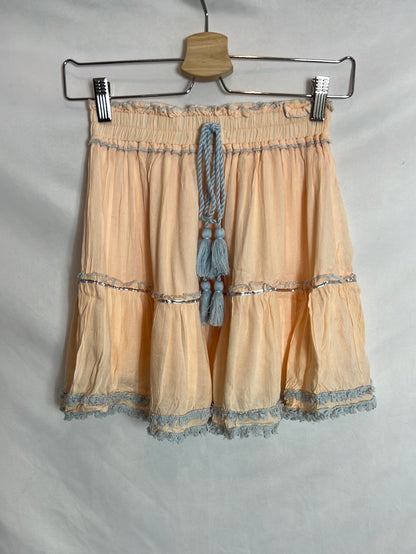 BOHEMY. Total look top y falda bordado y pedrería. T U (S)