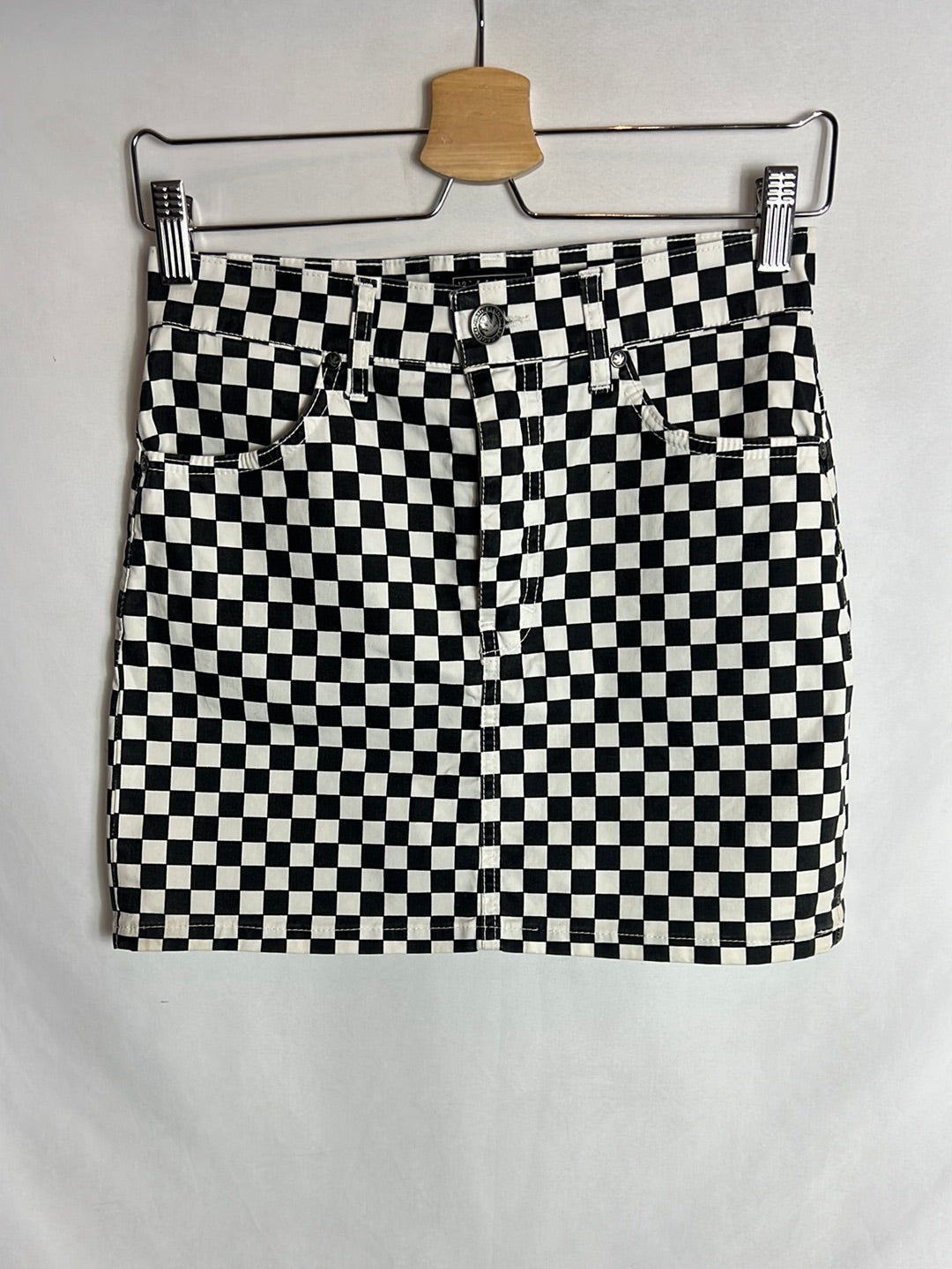 KAOTIKO. Falda corta cuadros. T 36