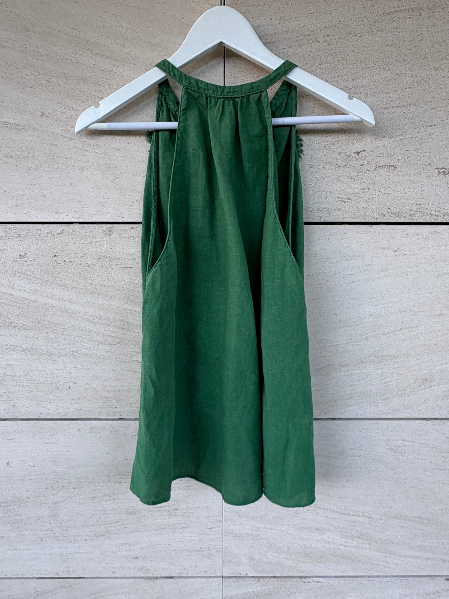 ZARA. Total look lino verde. T S