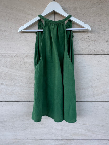 ZARA. Total look lino verde. T S