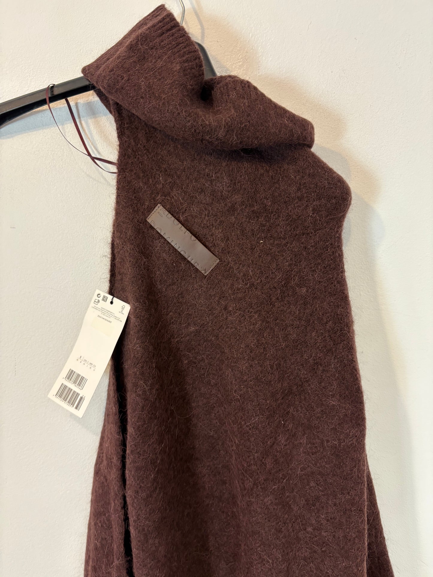 OTHERS. Long knit dress with neckline detail. TS