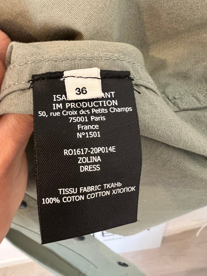 ISABEL MARANT ETOILE. Vestido corto abotonado. T 36