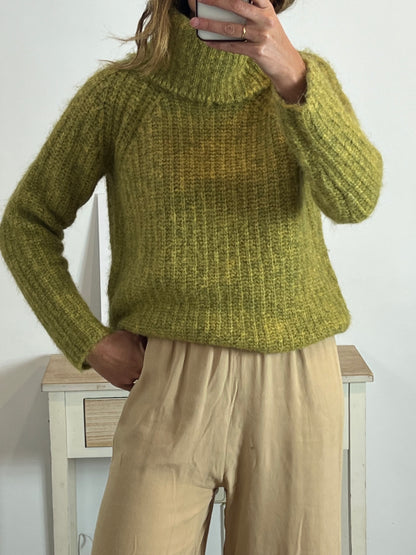 OTRAS. Jersey verde jaspeado TU(m)