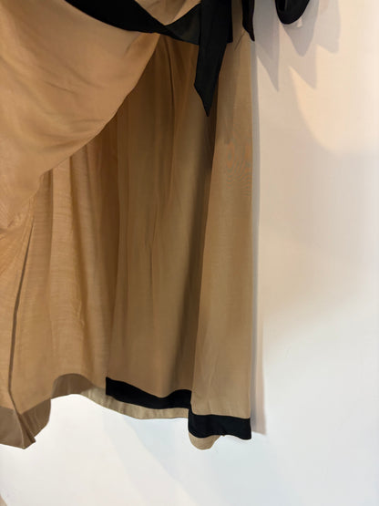 MASSIMO DUTTI. Falda midi fluida bicolor