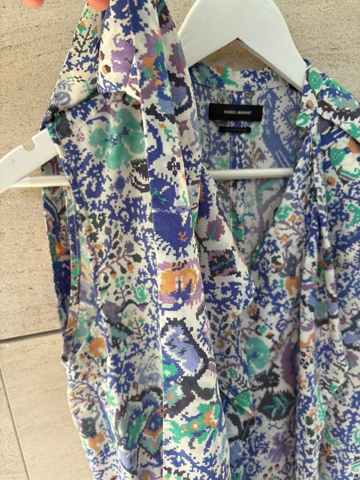 ISABEL MARANT. Blusa seda estampada