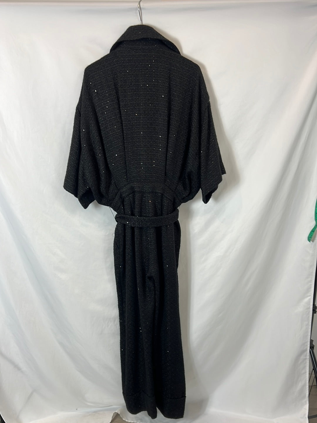 UTERQÜE. Mono negro tweed T.s