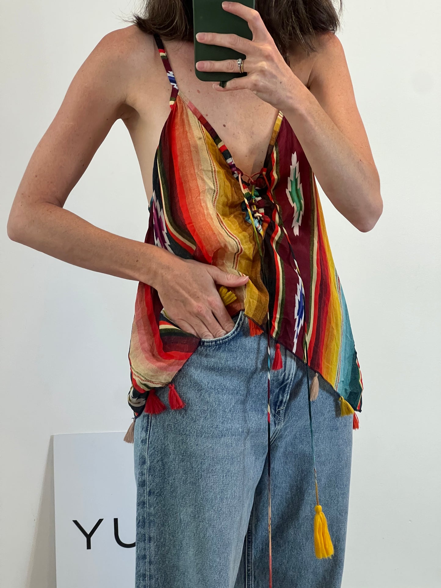 MISS JUNE. Top  étnico colores T.xs