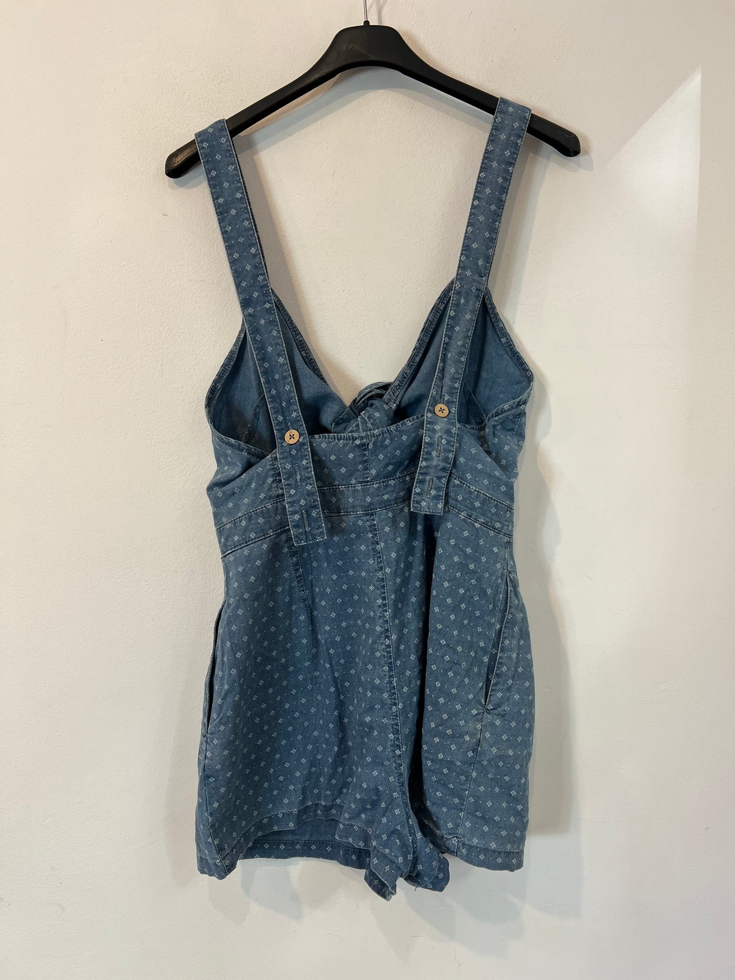 FREE PEOPLE. Mono efecto denim estampado T.s