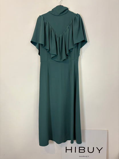 BOLFATE. Vestido midi escote volante