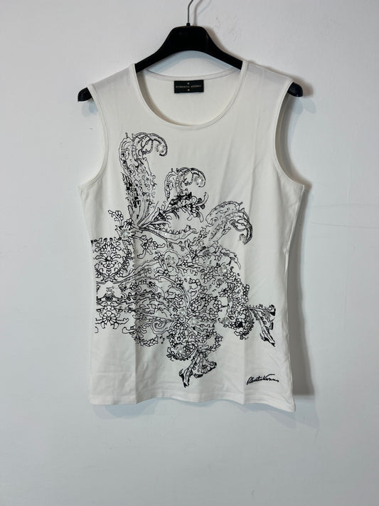 ROBERTO VERINO. Beaded print top. TM