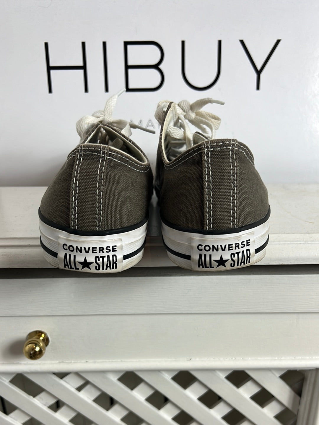 CONVERSE. Zapatillas clásicas gris verdoso. T 38