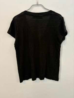 IRO. Camiseta negra de lino