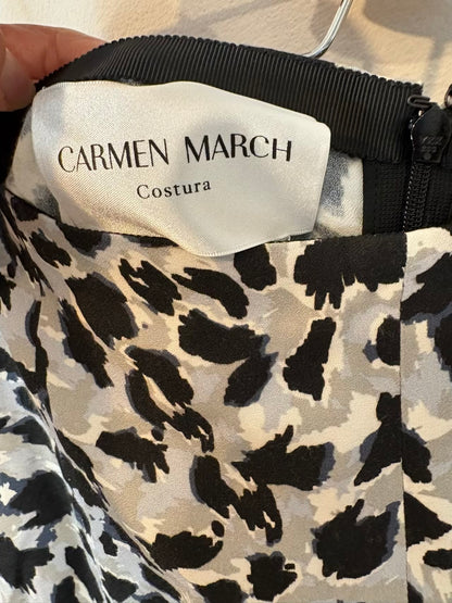 CARMEN MARCH. Pantalón fluido estamapdo