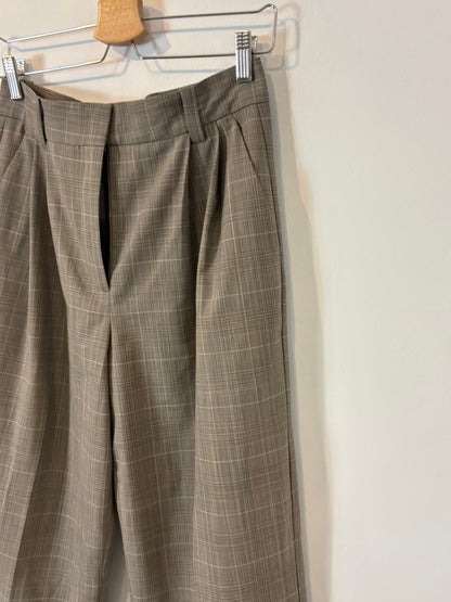 MAJE. Pantalón gris cuadros