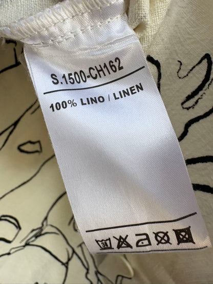 ISABEL DE PEDRO. Chaqueta lino estampada