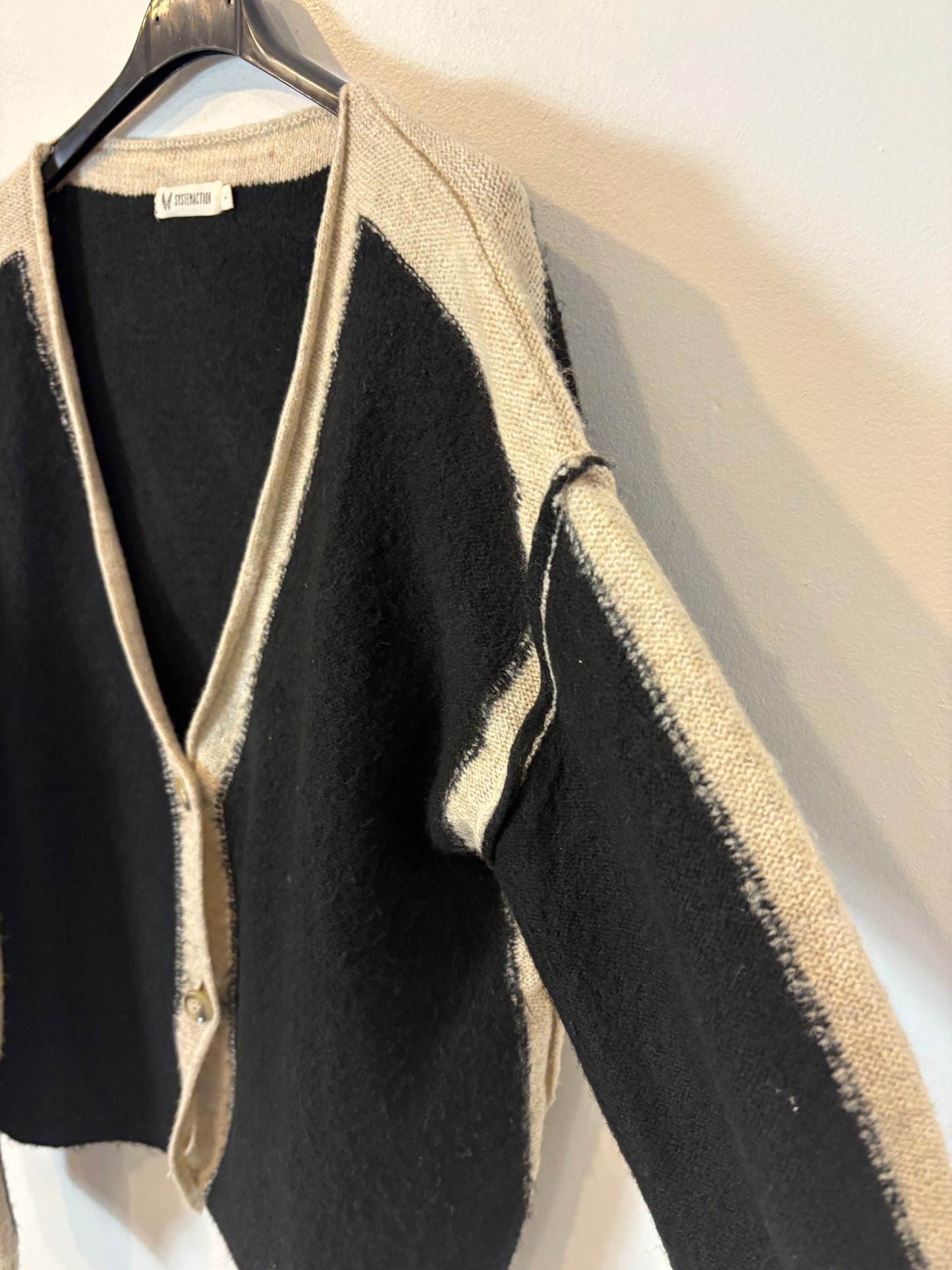 SYSTEMACTION. Chaqueta punto bicolor