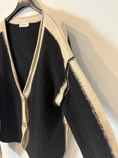 SYSTEMACTION. Chaqueta punto bicolor