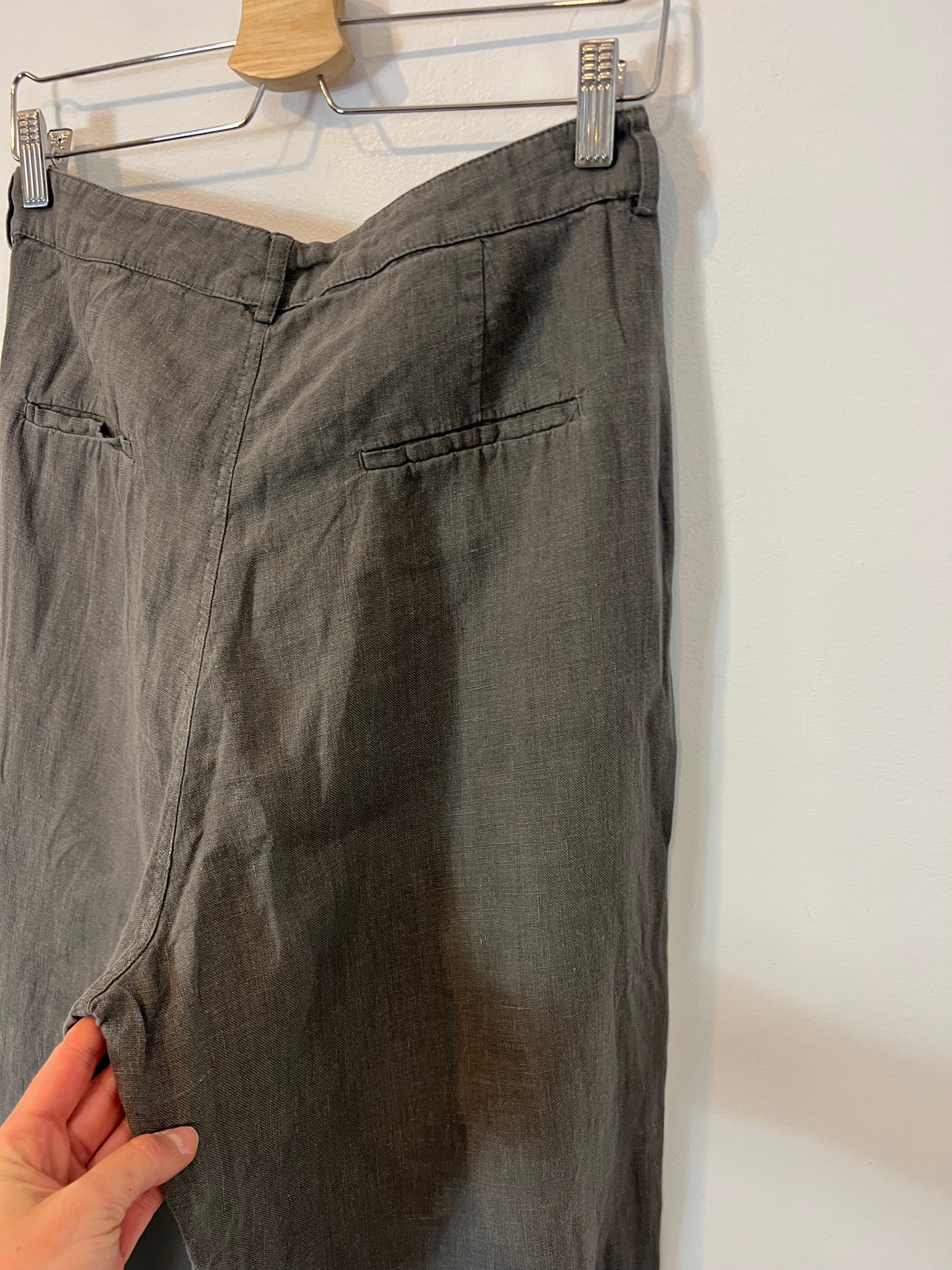 ZARA. Total look gris lino T.s/m