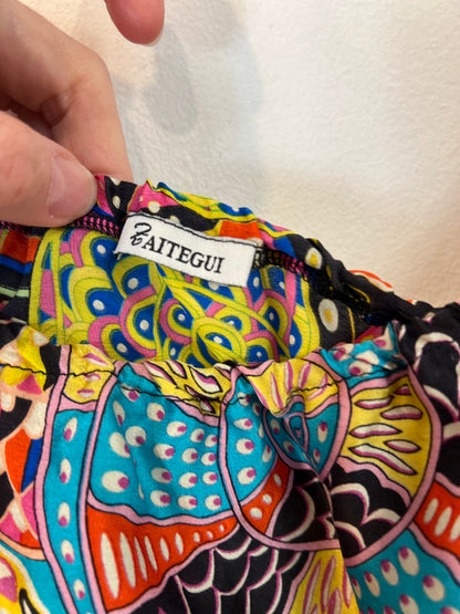 ZAITEGUI. Total look top y falda seda T.s/m