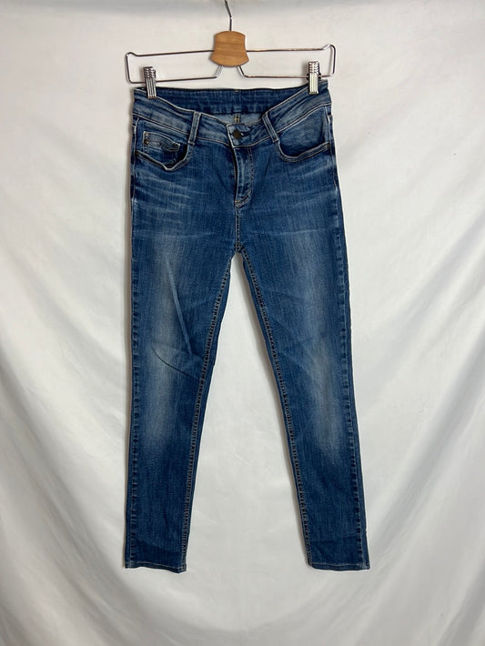 COMPTOIR DES COTONNIERS. Denim pitilo cintura media. T 38