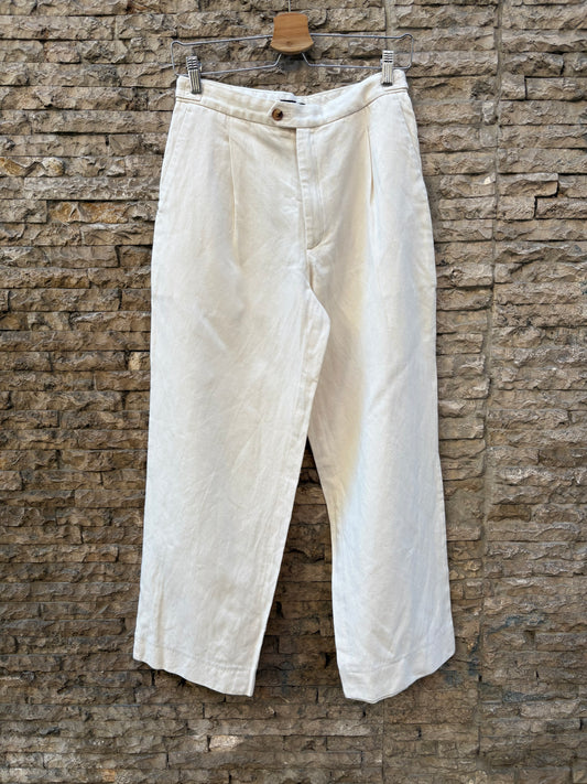 SOEUR. Pantalón pinzas color crudo