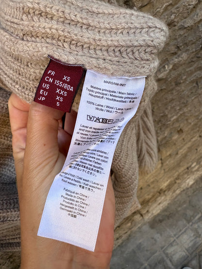 COMPTOIR DES COTONNIERS. Beige turtleneck sweater T.xs