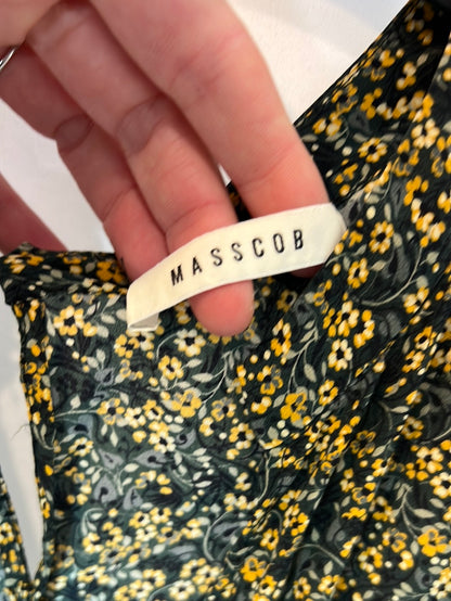 MASSCOB. Vestido midi flores. T XS